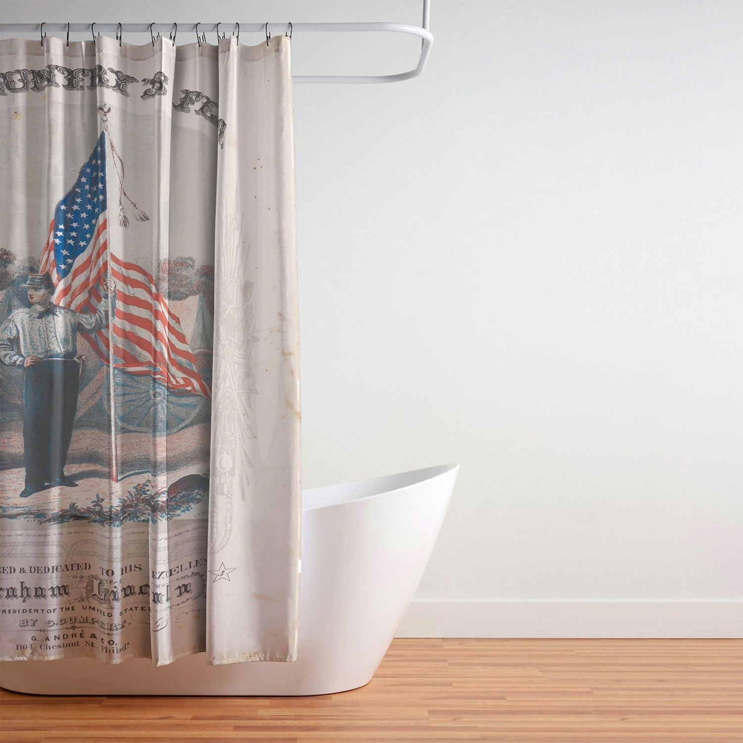 DENY Designs Our Country s Flag Shower Curtain