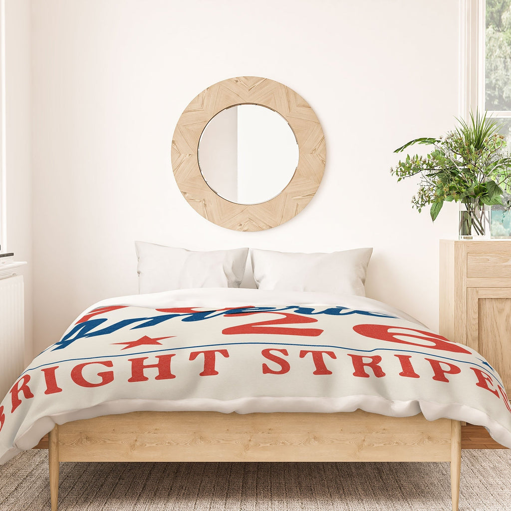DENY Designs Bright Stars Bright Stripes Duvet Cover