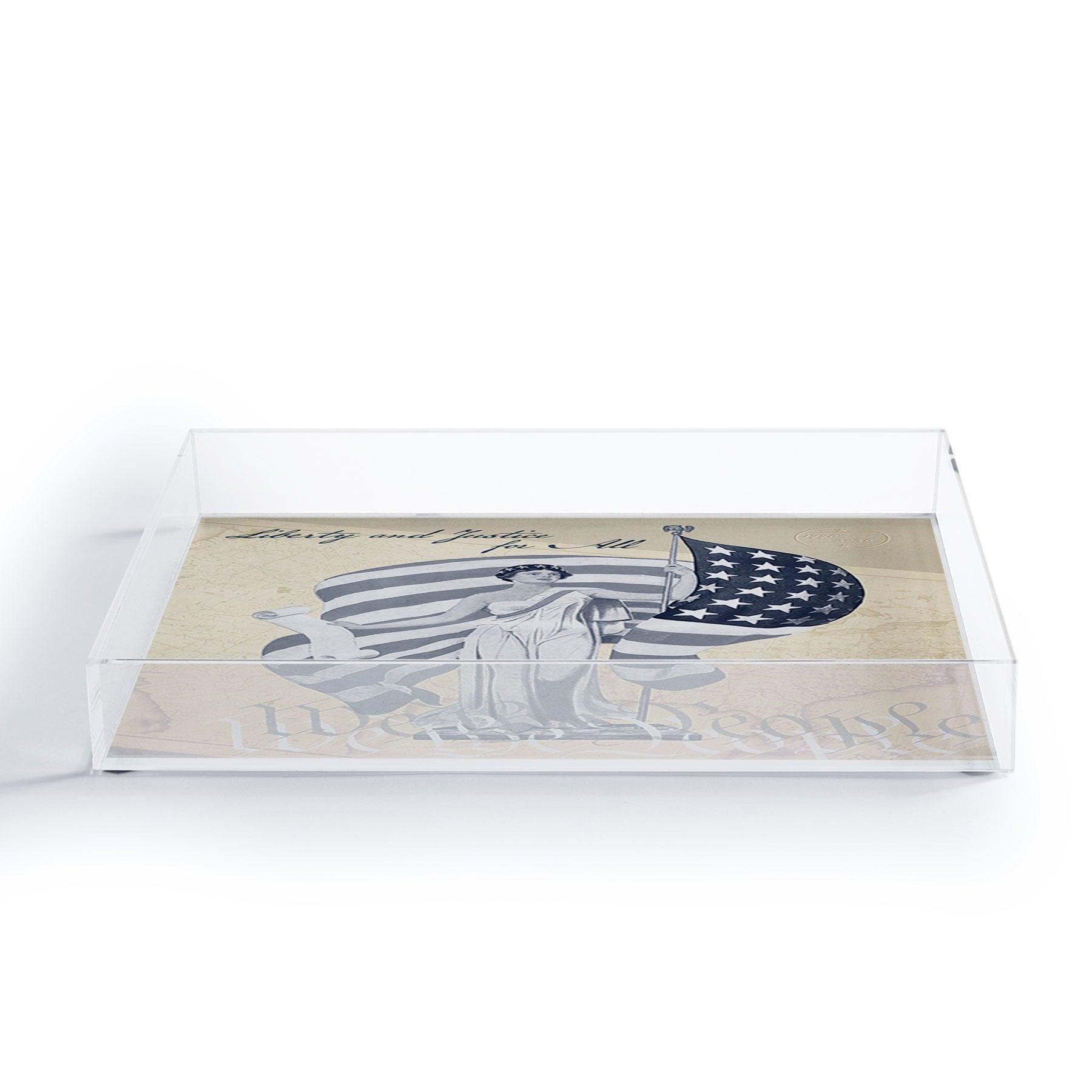 DENY Designs Liberty and Justice Woman Acrylic Tray