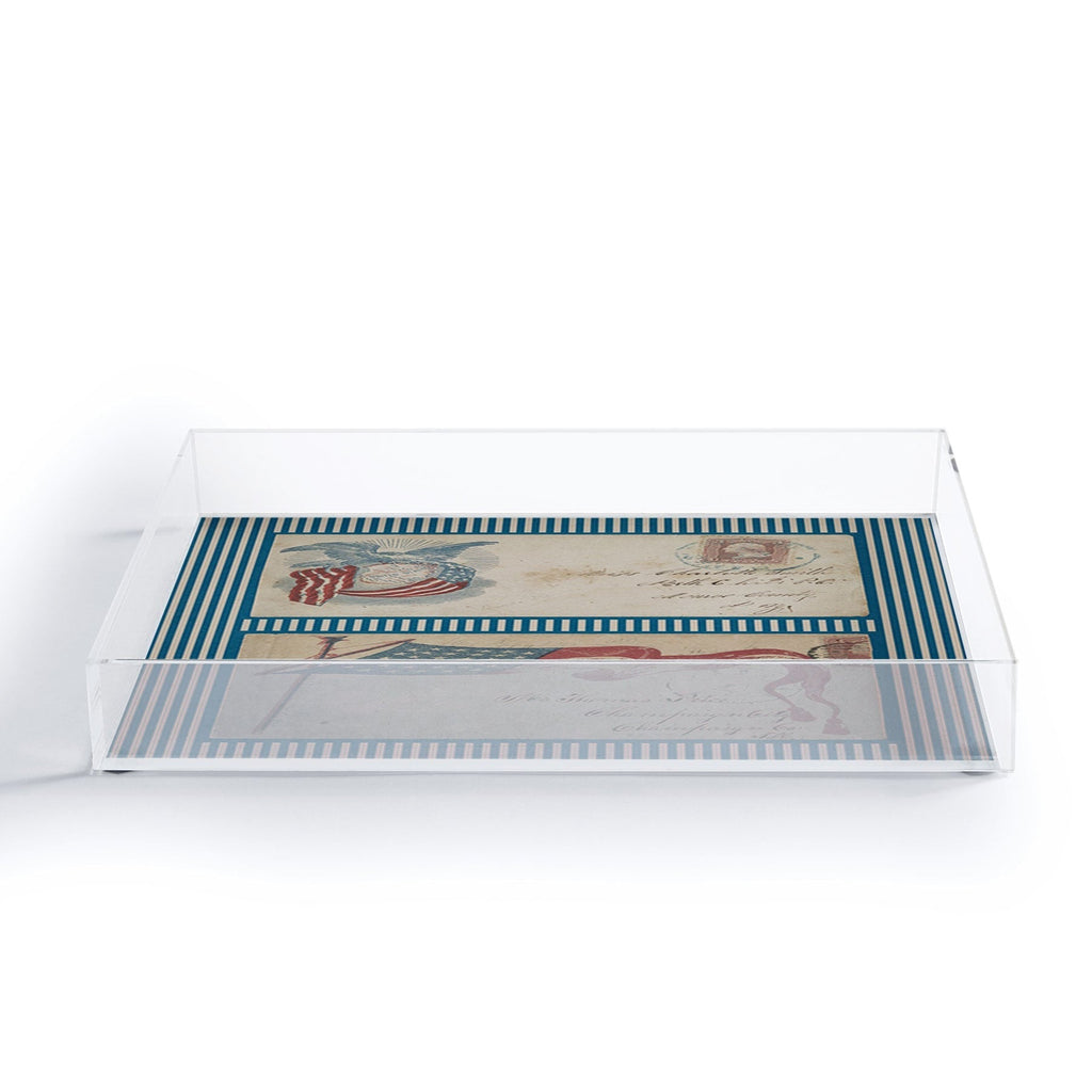 DENY Designs Civil War Envelopes Acrylic Tray