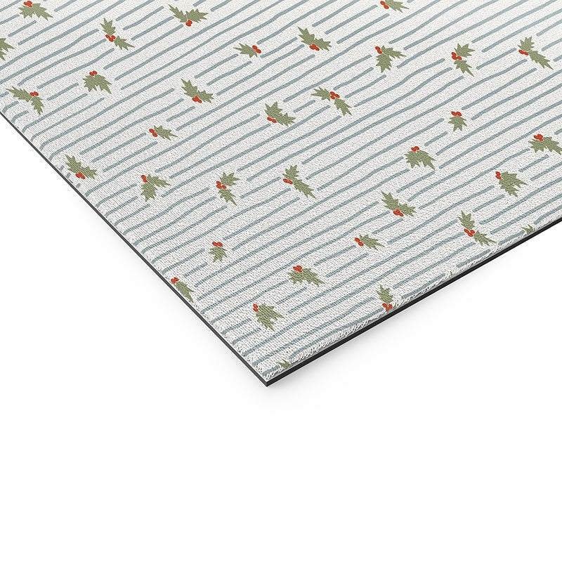 CoastL Studio Hand Drawn Holly Stripe Welcome Mat