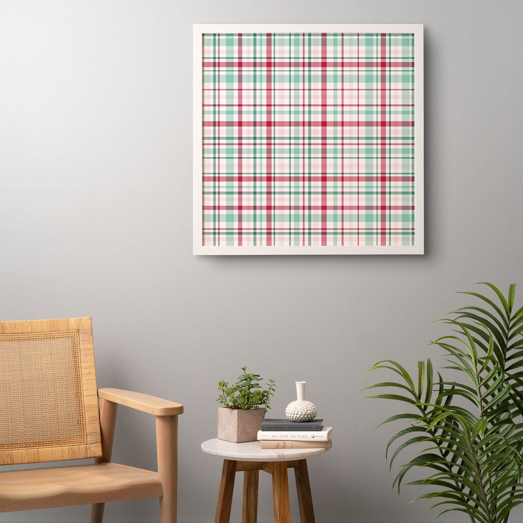 Lisa Argyropoulos Merry Vintage Plaid Framed Wall Art