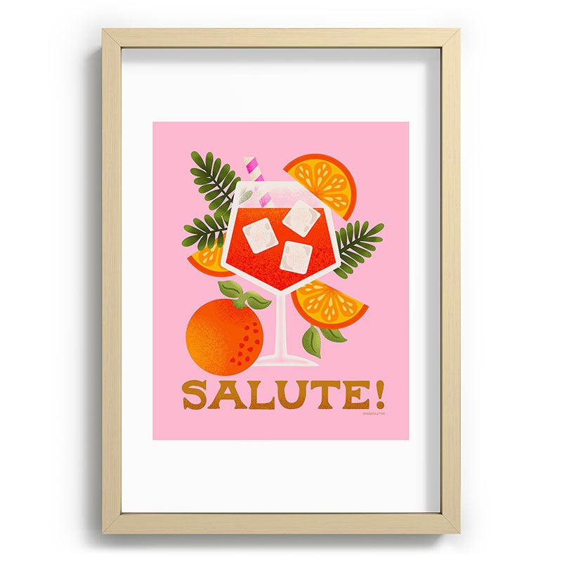 Jessica Molina Orange Spritz Recessed Framing Rectangle