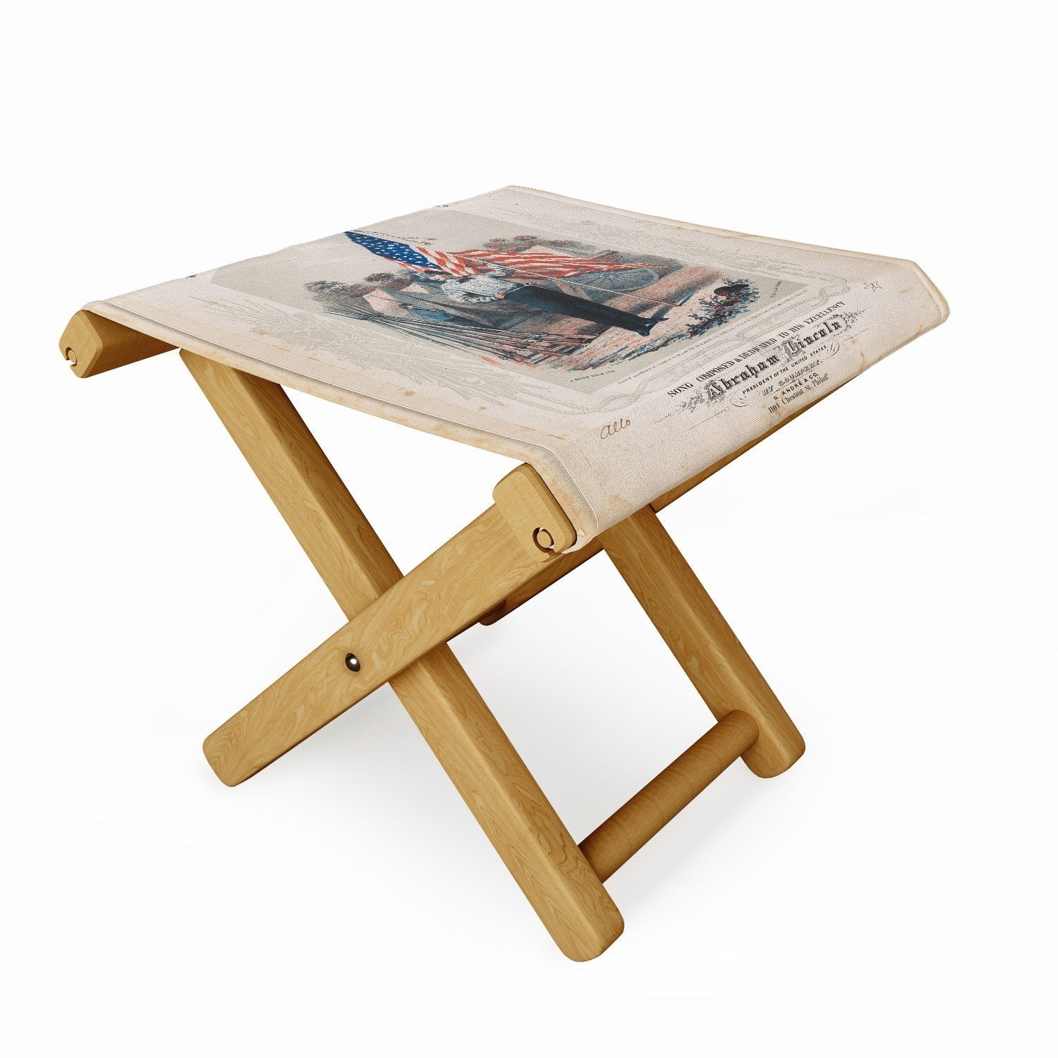 DENY Designs Our Country s Flag Folding Stool