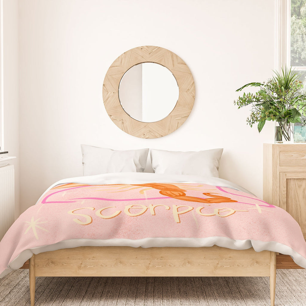 Little Om Zodiac Sign Scorpio Duvet Cover