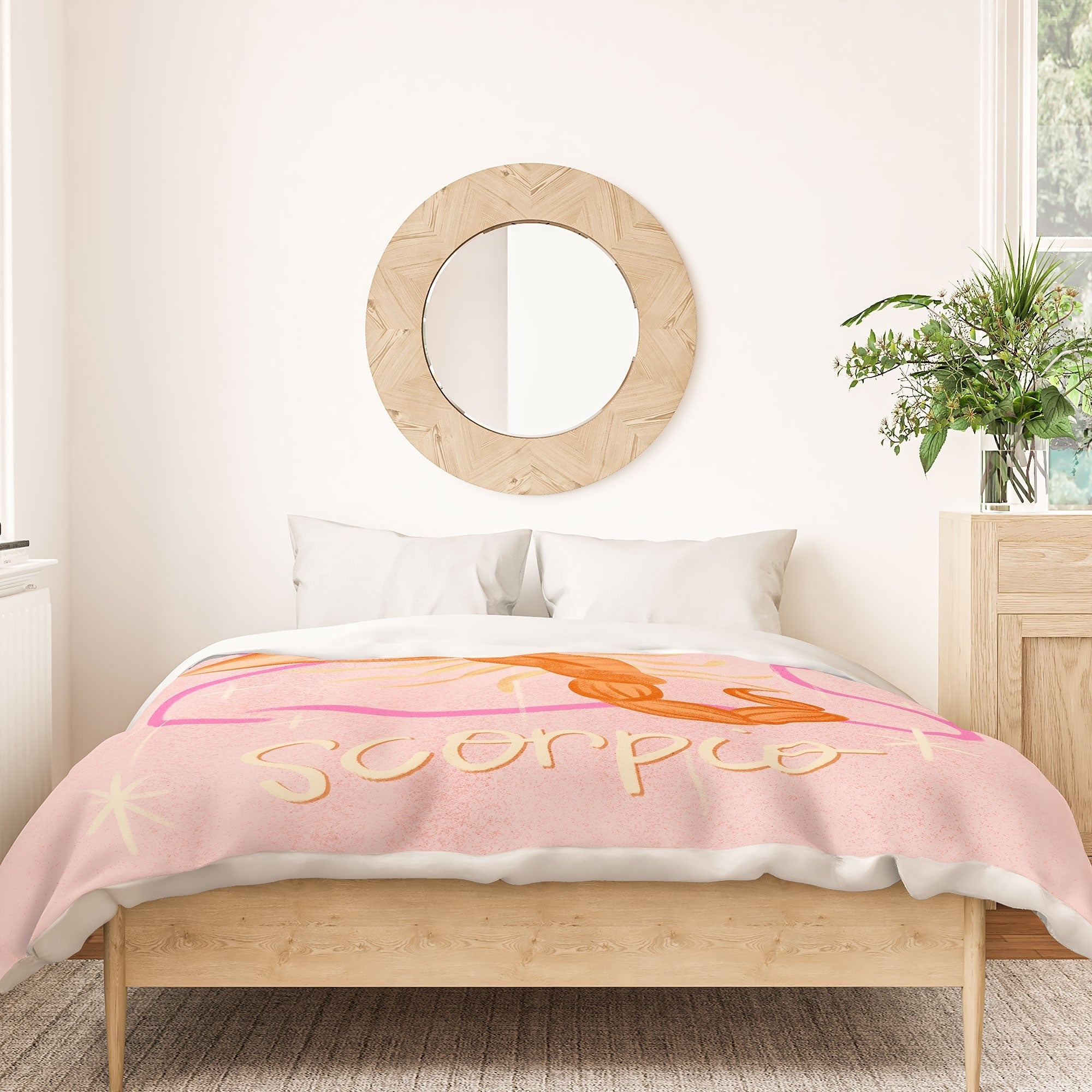 Little Om Zodiac Sign Scorpio Duvet Cover