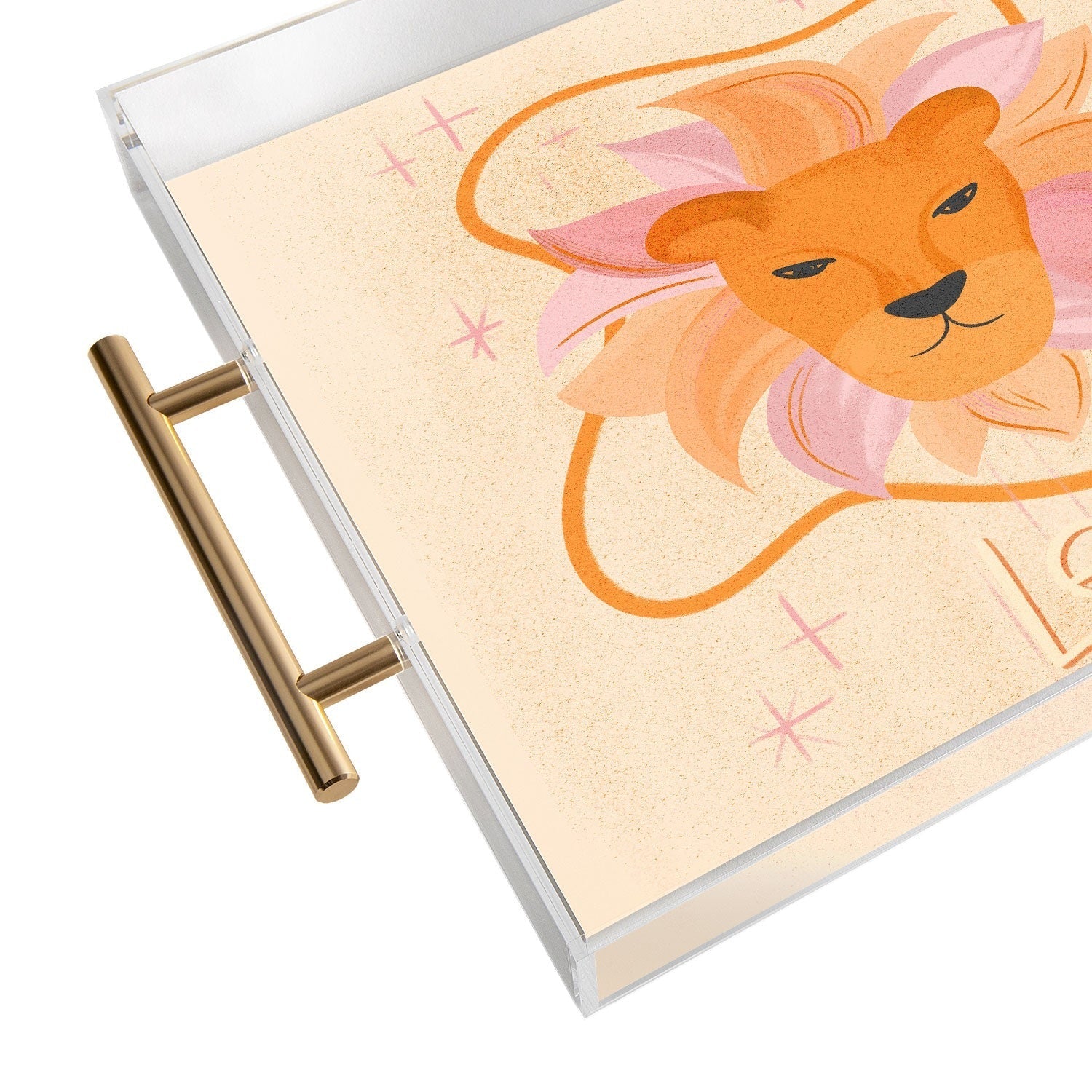 Little Om Zodiac Signs Leo Acrylic Tray