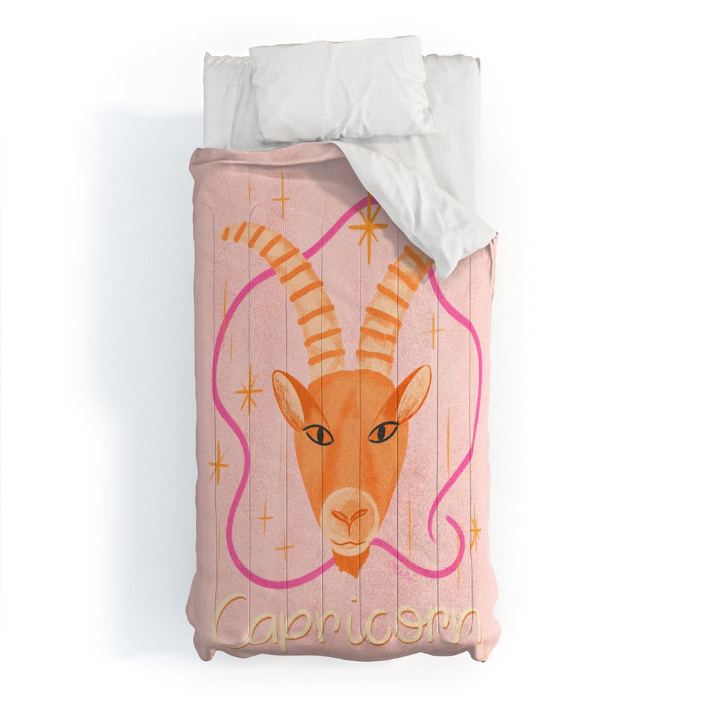 Little Om Zodiac Sign Capricorn Comforter