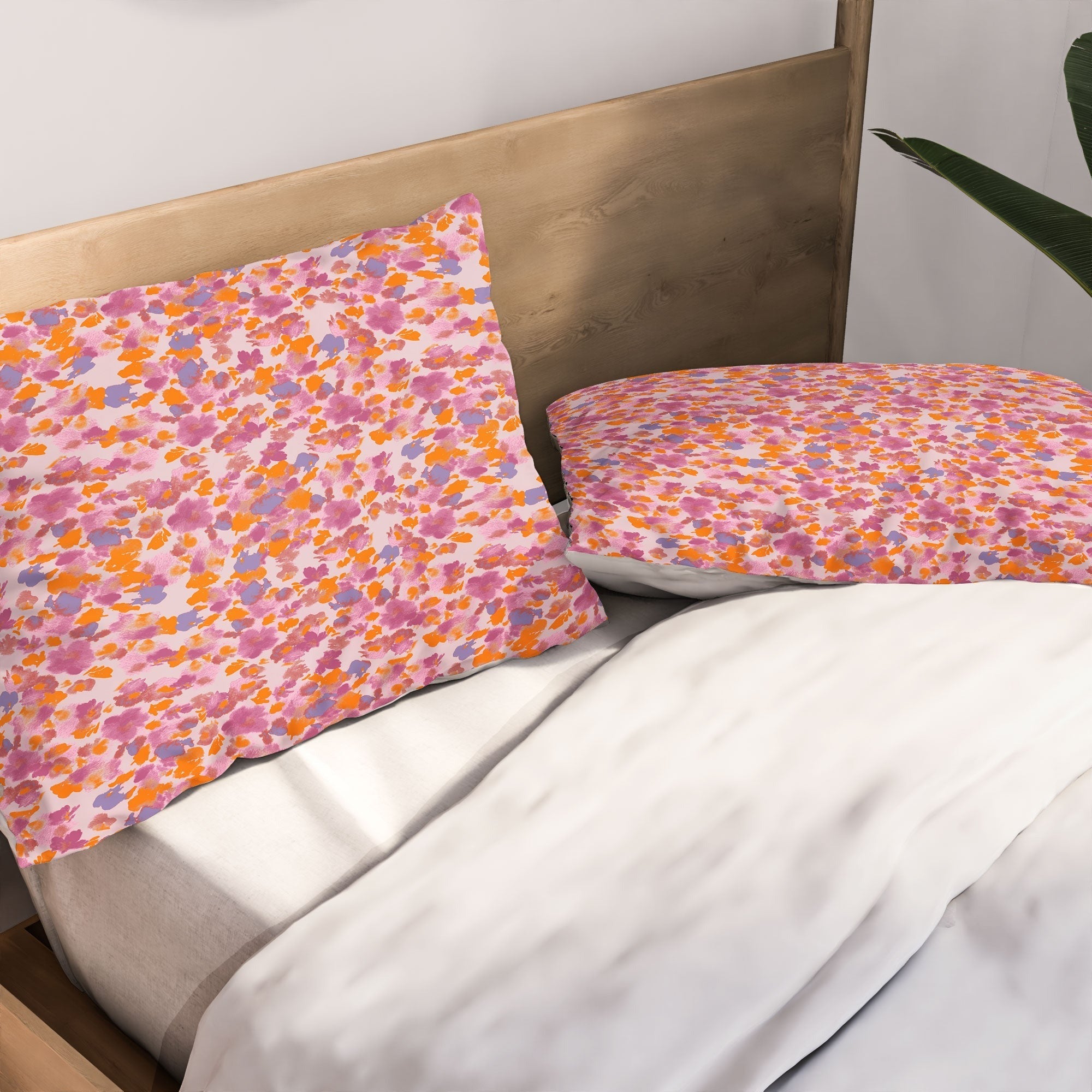 Gabriela Fuente Day Dreaming Watercolor Pink Pillow Shams