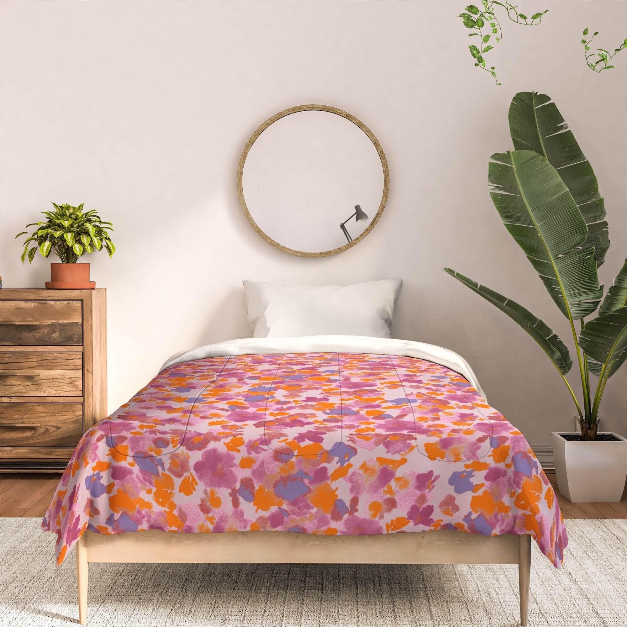 Gabriela Fuente Day Dreaming Watercolor Pink Comforter