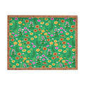 Pimlada Phuapradit Ditsy Spring Floral Green Rectangular Tray