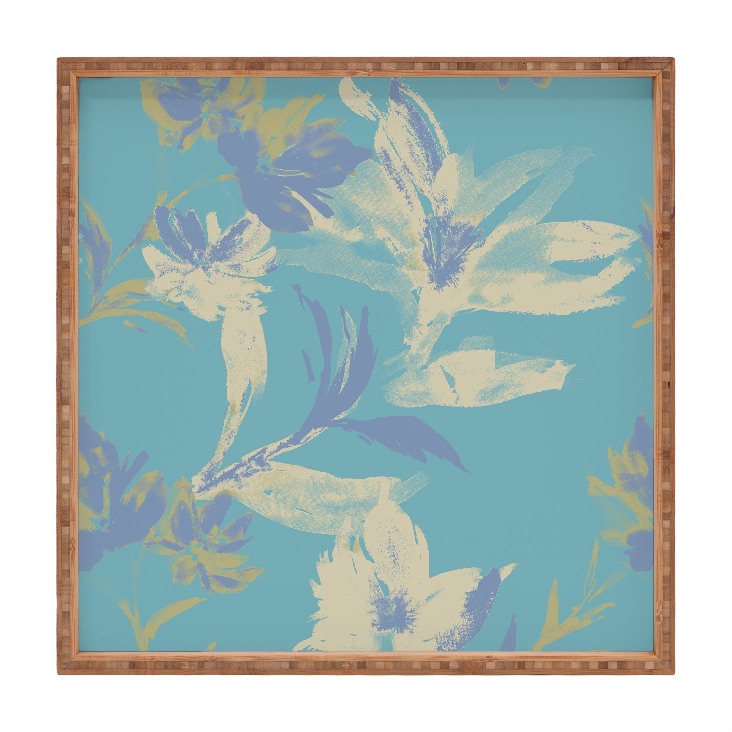 Gabriela Fuente Emma Blue Square Tray