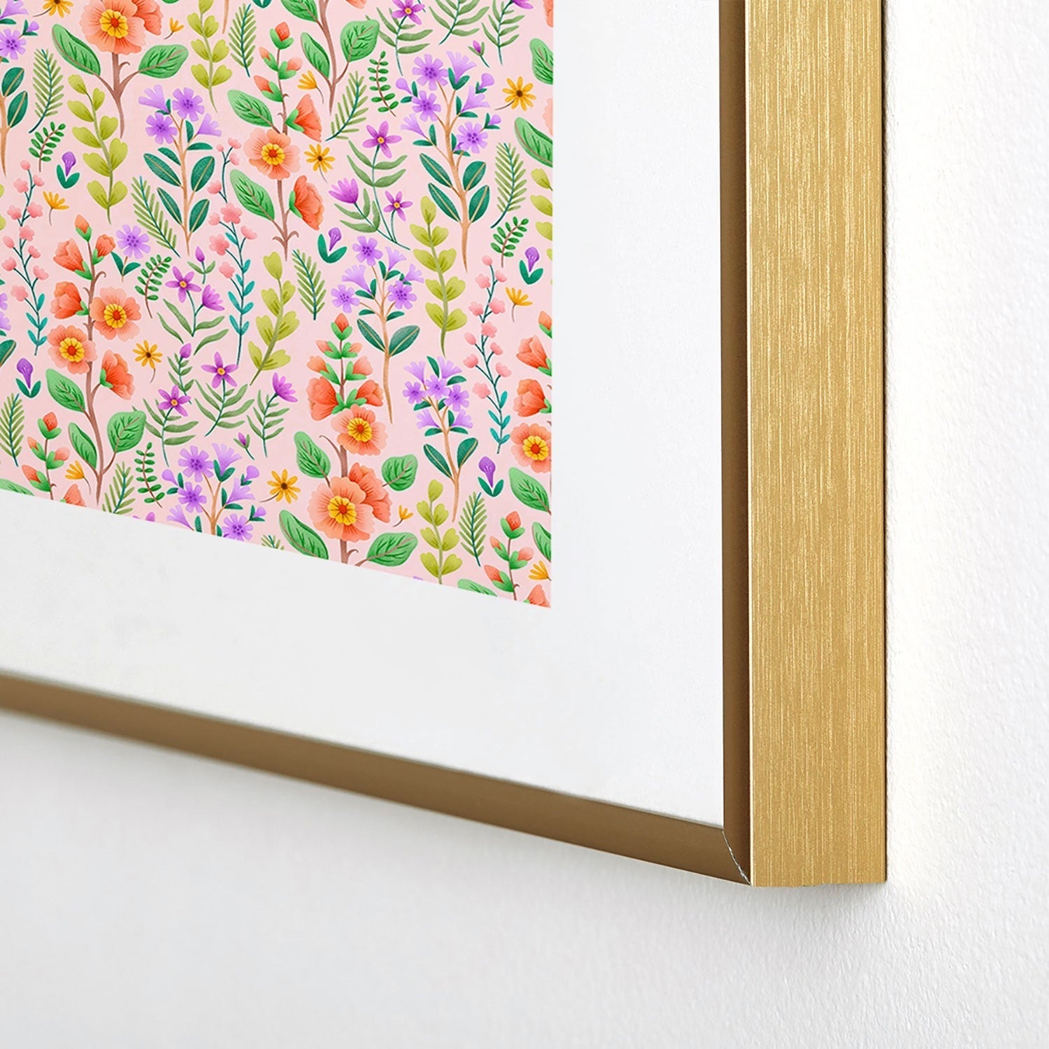 Pimlada Phuapradit Ditsy Spring Floral Metal Framed Art Print