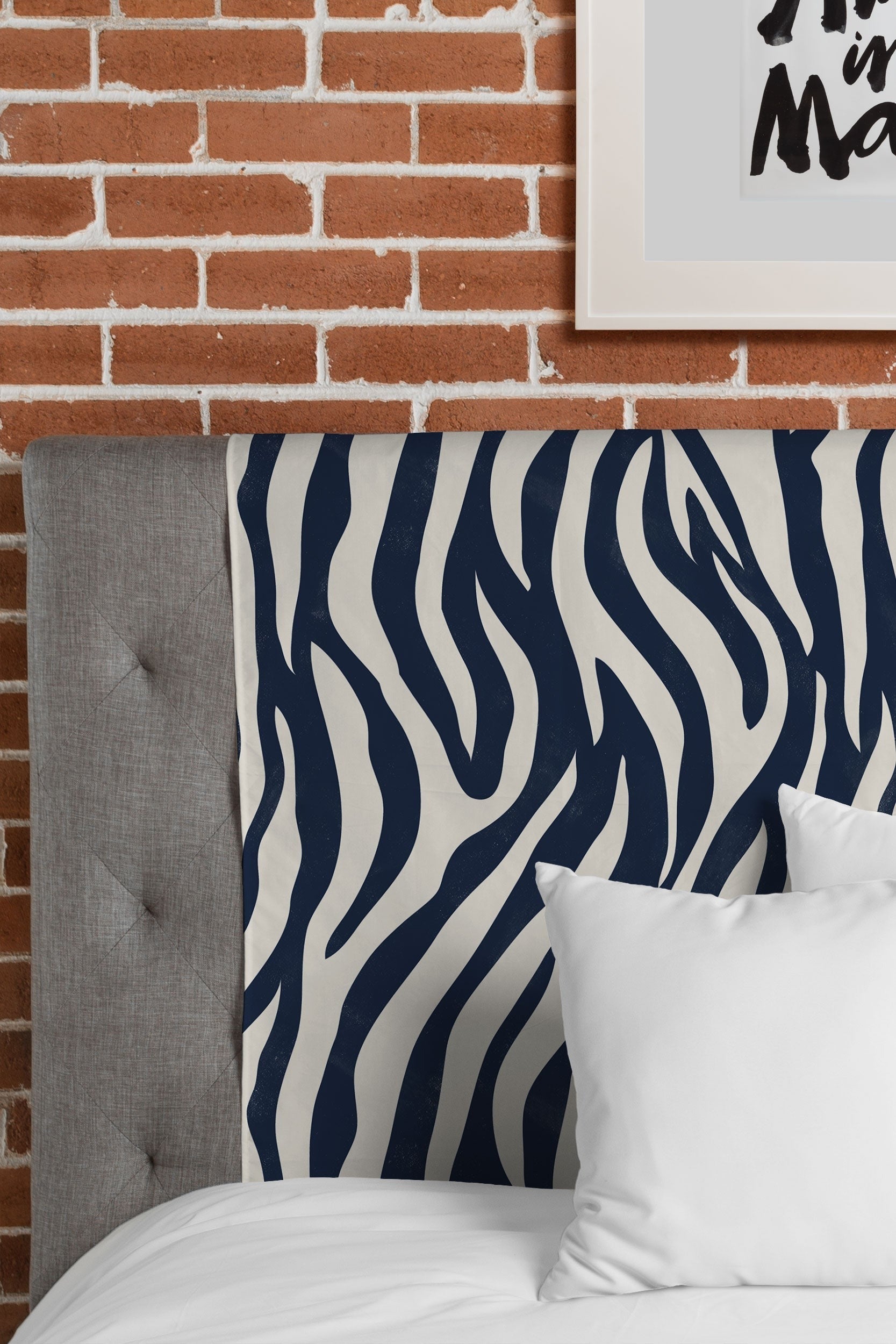 Avenie BR Navy Tiger Stripes Tapestry