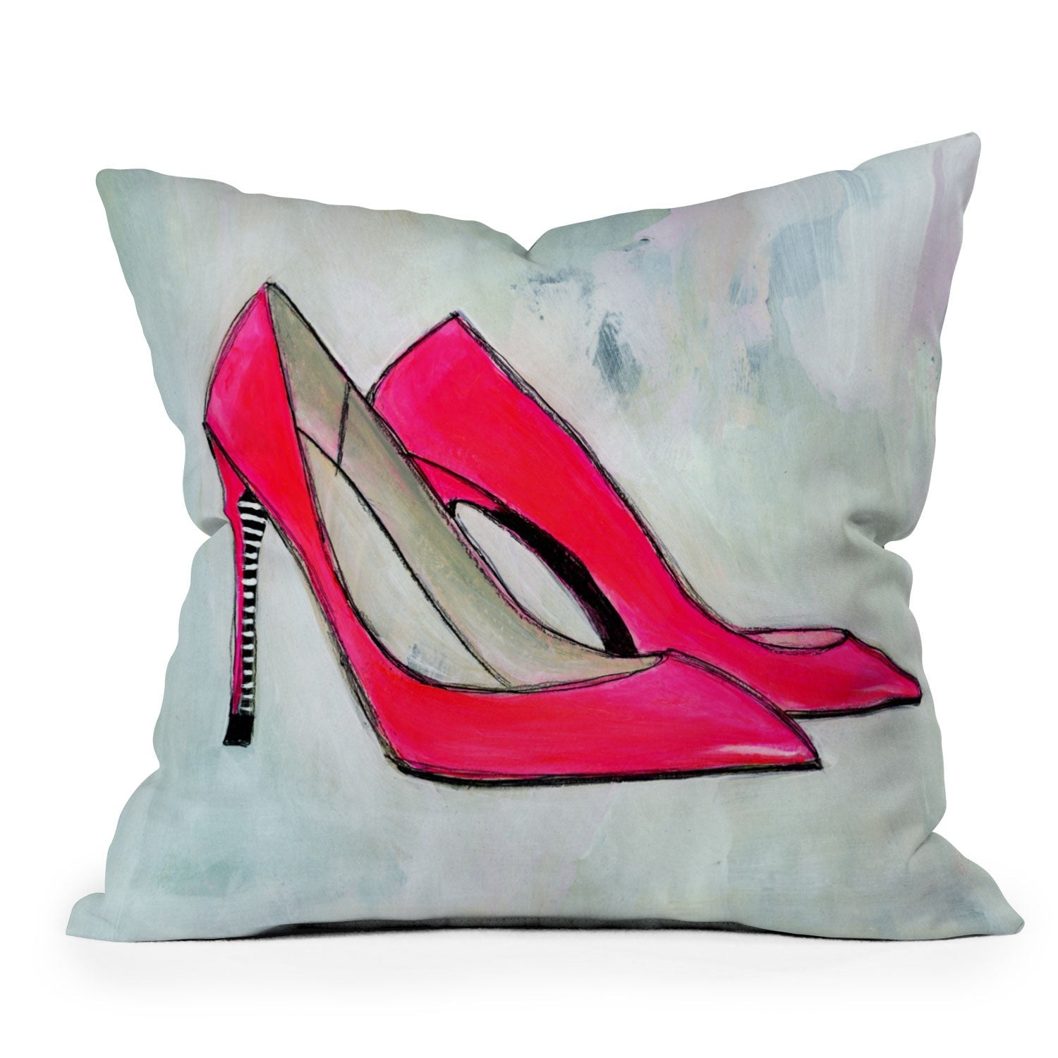 Sophia Buddenhagen Neon Walk Outdoor Throw Pillow