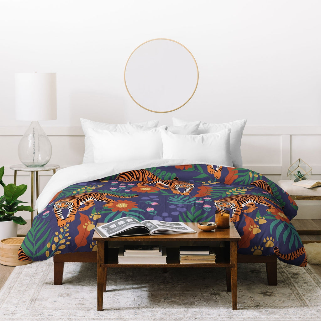 Design by Spark Tiger of the Glorious Jungle Duvet Cover