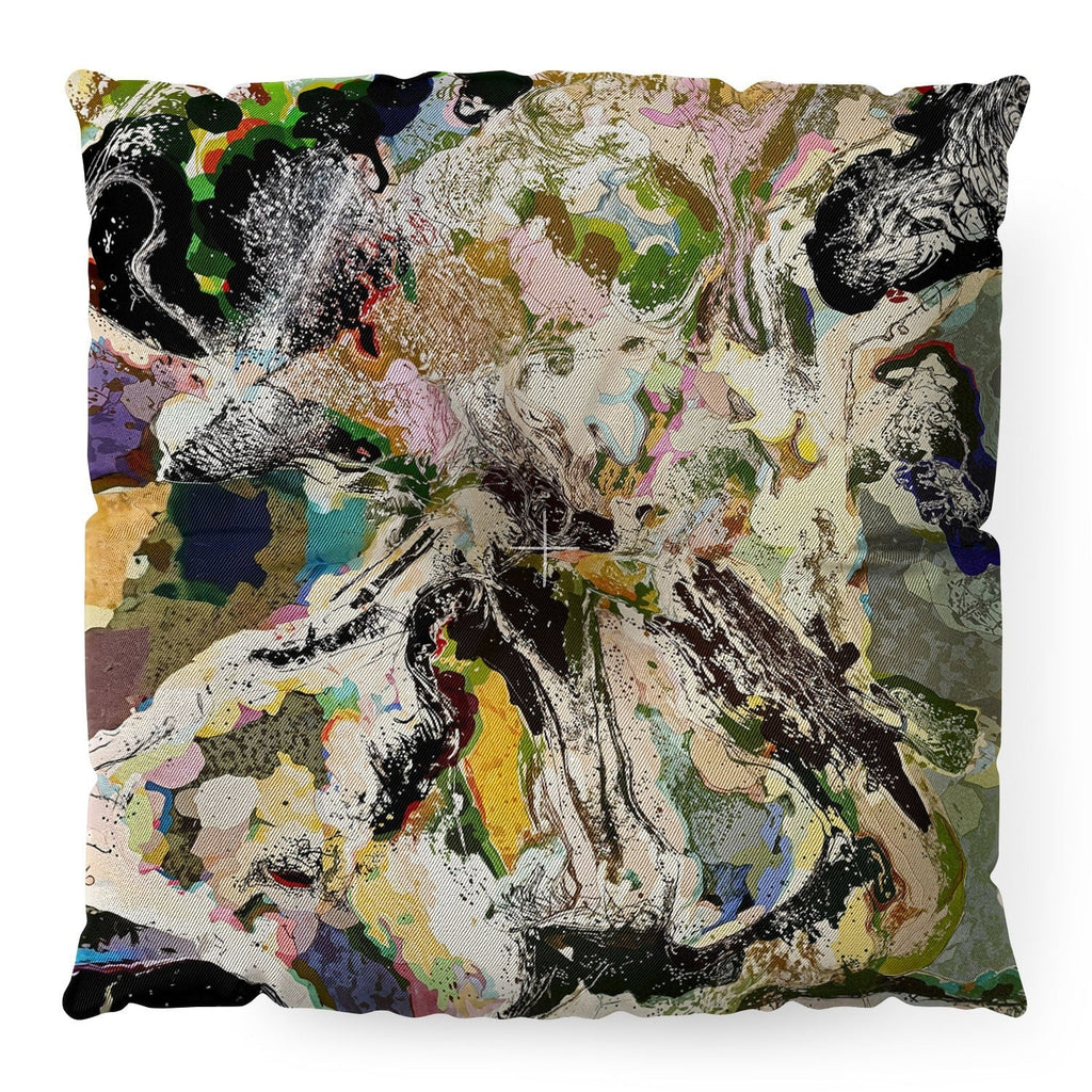83 Oranges Echoes Beneath the Surface Floor Pillow Square
