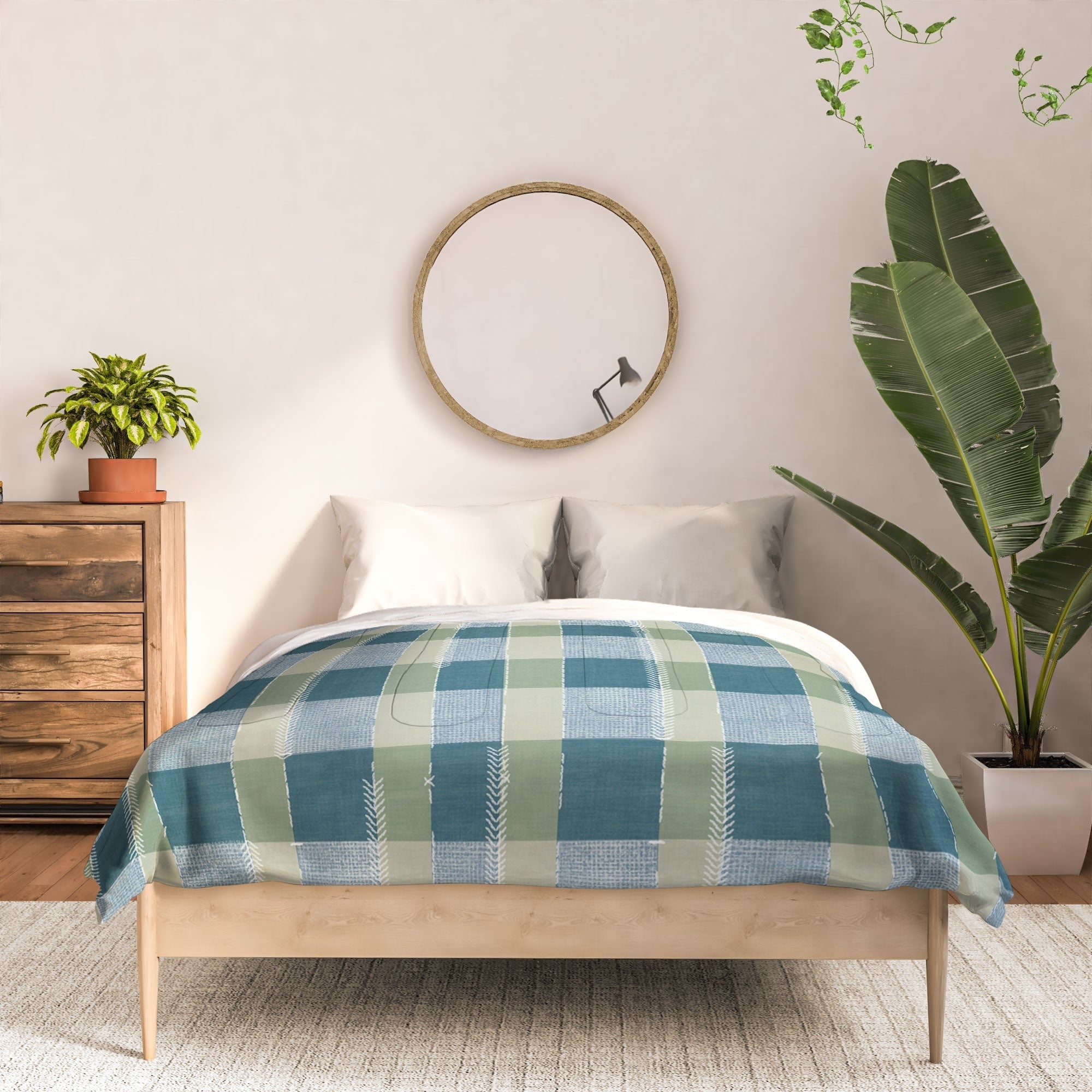 Marta Barragan Camarasa Country Style Checks Comforter