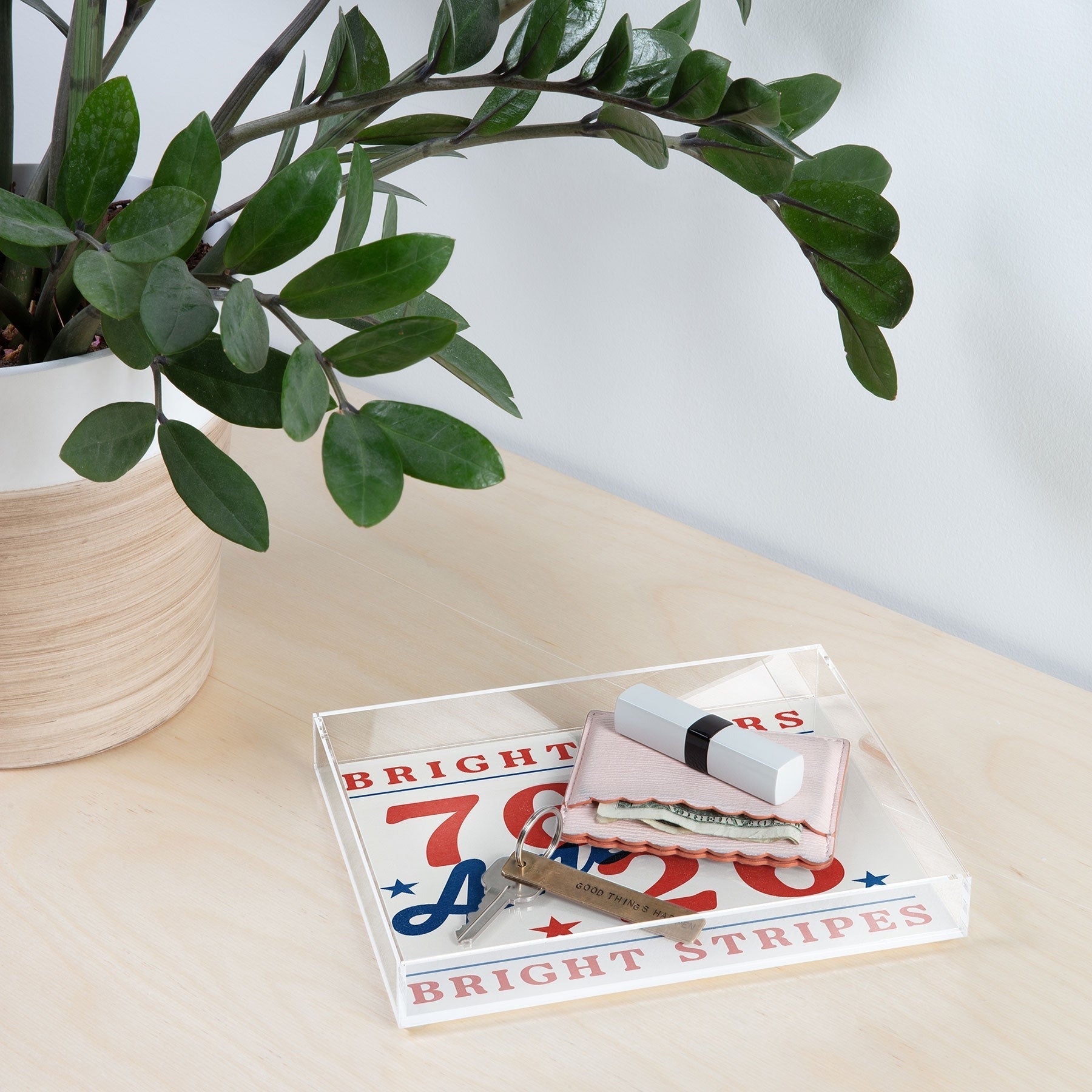 DENY Designs Bright Stars Bright Stripes Acrylic Tray