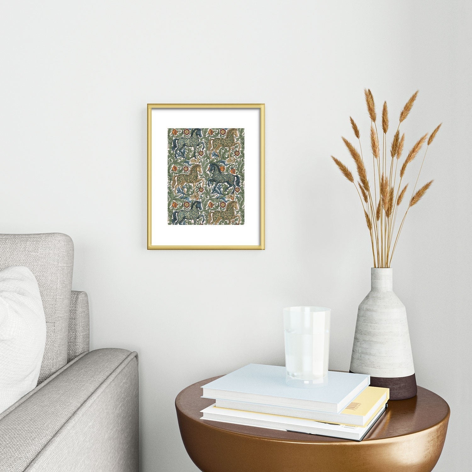 Marta Barragan Camarasa Renaissance Horse Garden Metal Framed Art Print