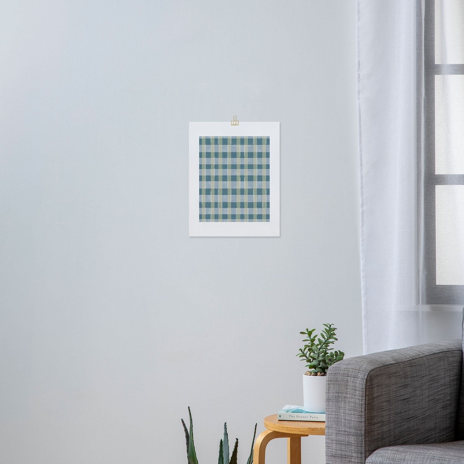 Marta Barragan Camarasa Country Style Checks Art Print