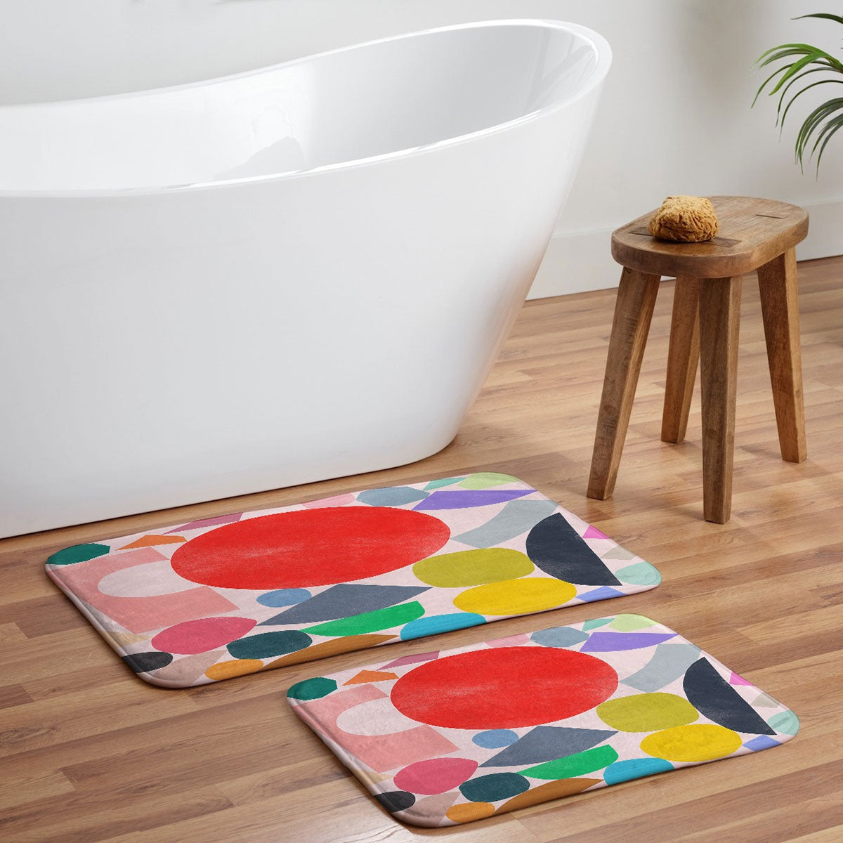Garima Dhawan Colored Toys 4 Memory Foam Bath Mat