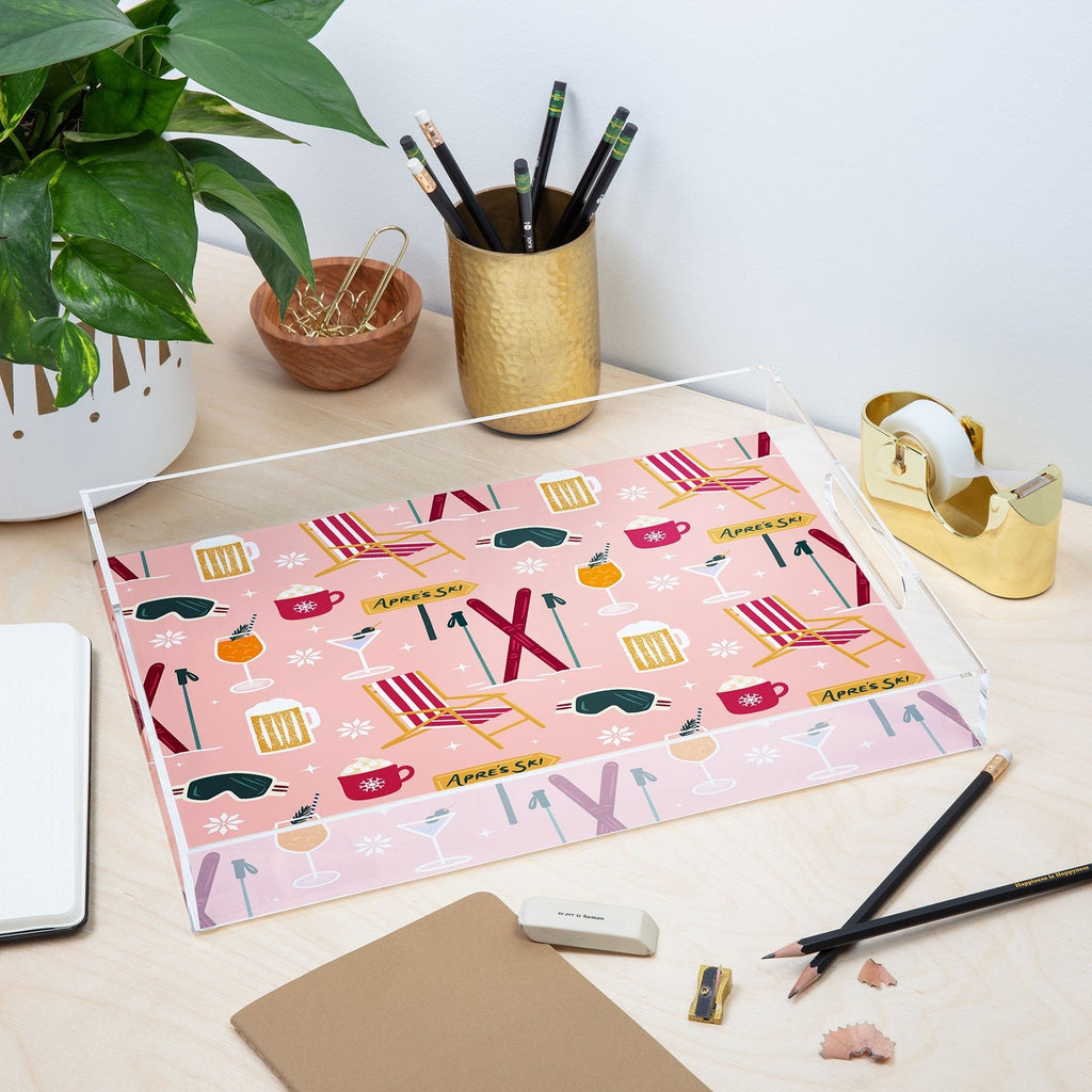 Design by Spark Apres Ski Holiday Acrylic Tray