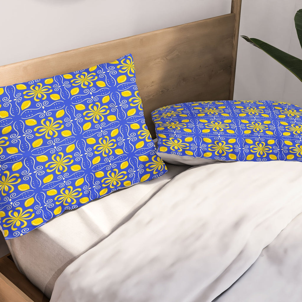 Design by Spark Dolce Vita Lemon Tile Pillow Shams