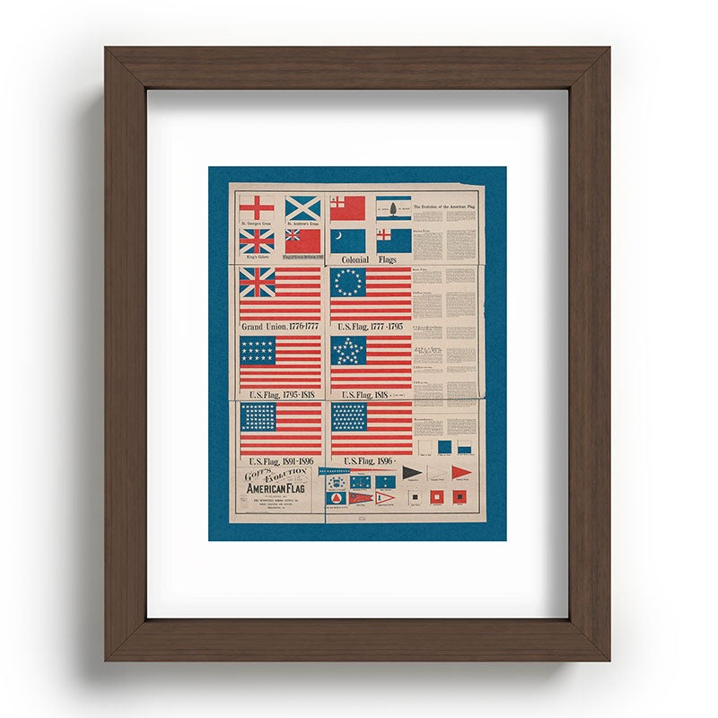 DENY Designs Goff s Evolution of the American Flag Recessed Framing Rectangle