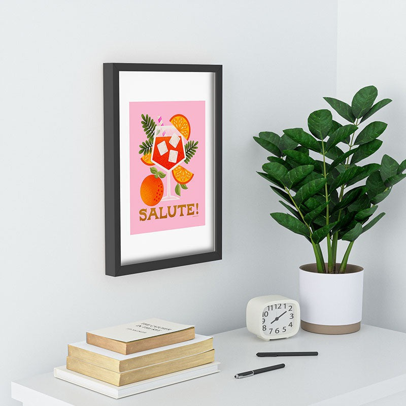 Jessica Molina Orange Spritz Recessed Framing Rectangle