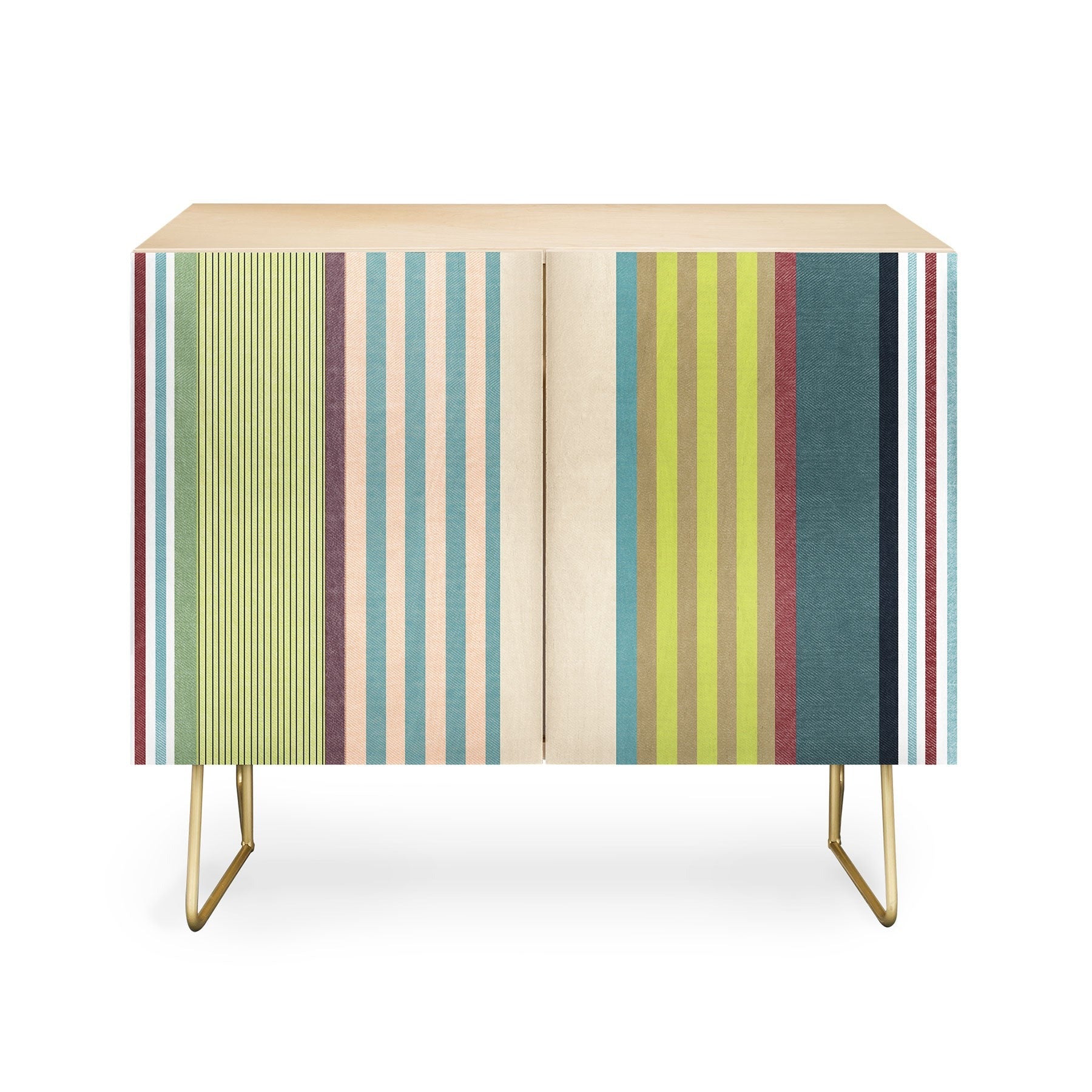 Marta Barragan Camarasa Colorful Stripe Delight Credenza