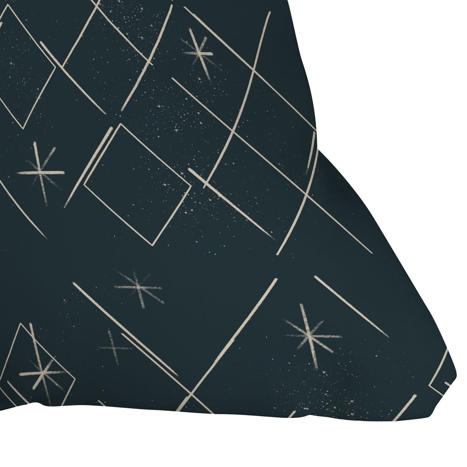 Little Om Starry Web navy Throw Pillow