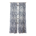 Avenie BR Navy Tiger Stripes Sheer Window Curtain