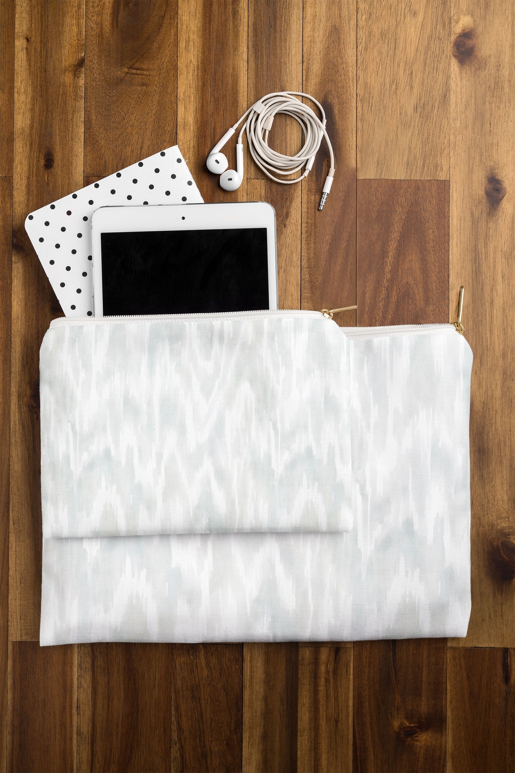 Jacqueline Maldonado Watercolor Wood Grain Pouch