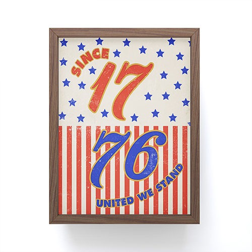 DENY Designs 1776 Stars Framed Mini Art Print