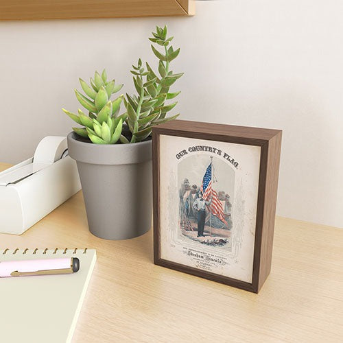 DENY Designs Our Country s Flag Framed Mini Art Print