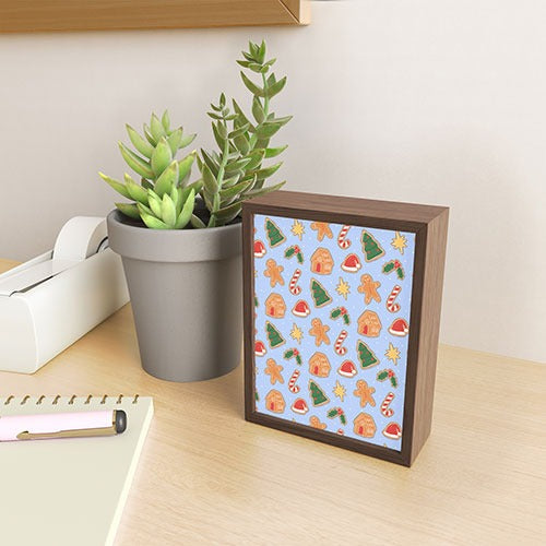 Love_Ryming Christmas Cookies Framed Mini Art Print