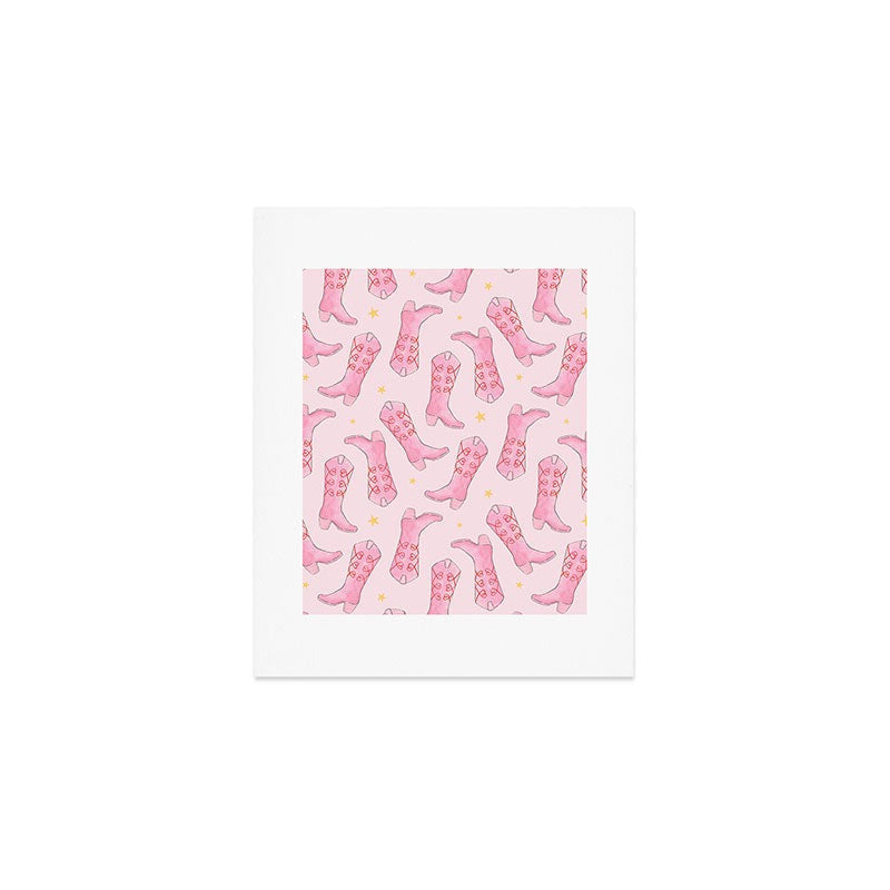 Love_Ryming Stars and Boots Art Print