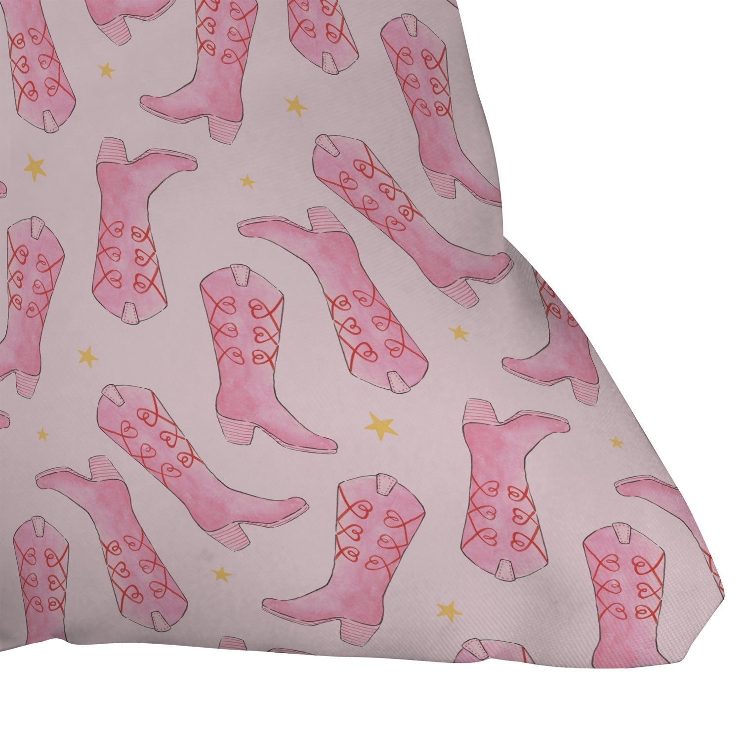 Love_Ryming Stars and Boots Outdoor Throw Pillow