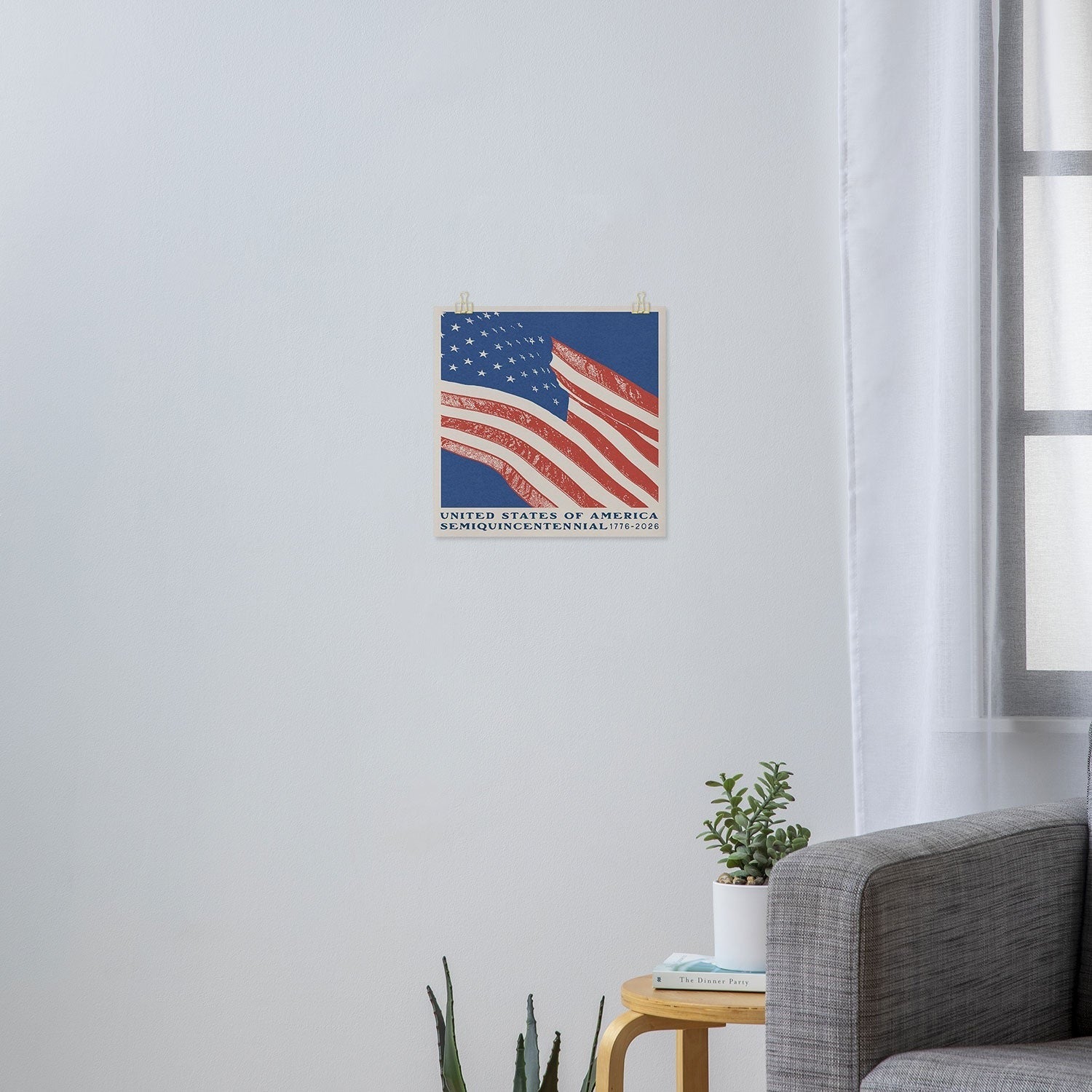 DENY Designs Stars n Stripes Semiquincentennial Art Print