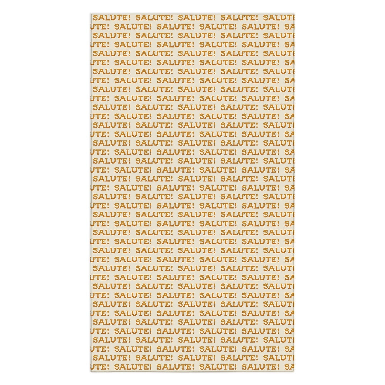 Jessica Molina Salute Gold Pattern on Cream Tablecloth