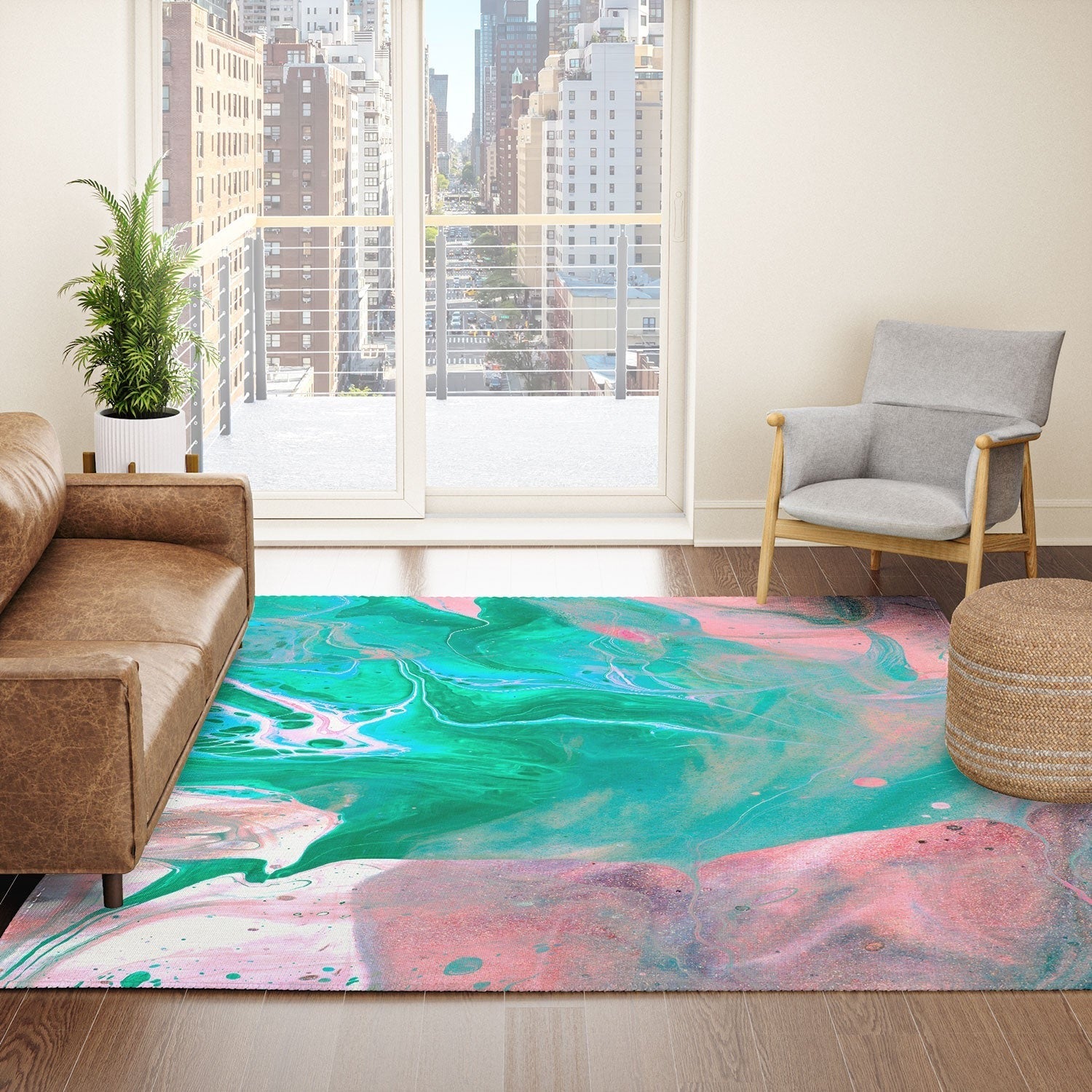 83 Oranges Another Worldly Area Rug