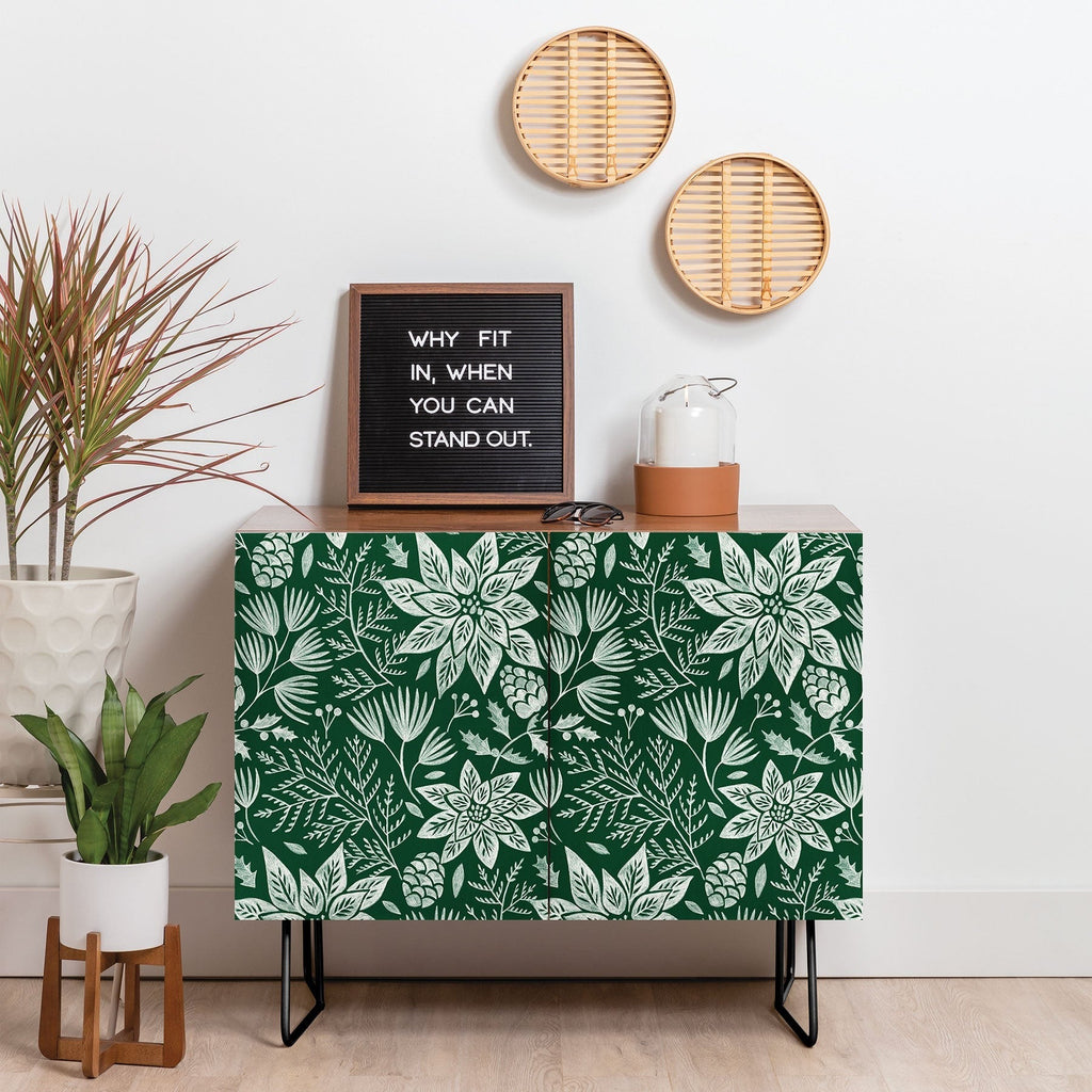 Pimlada Phuapradit Christmas Poinsettia Credenza