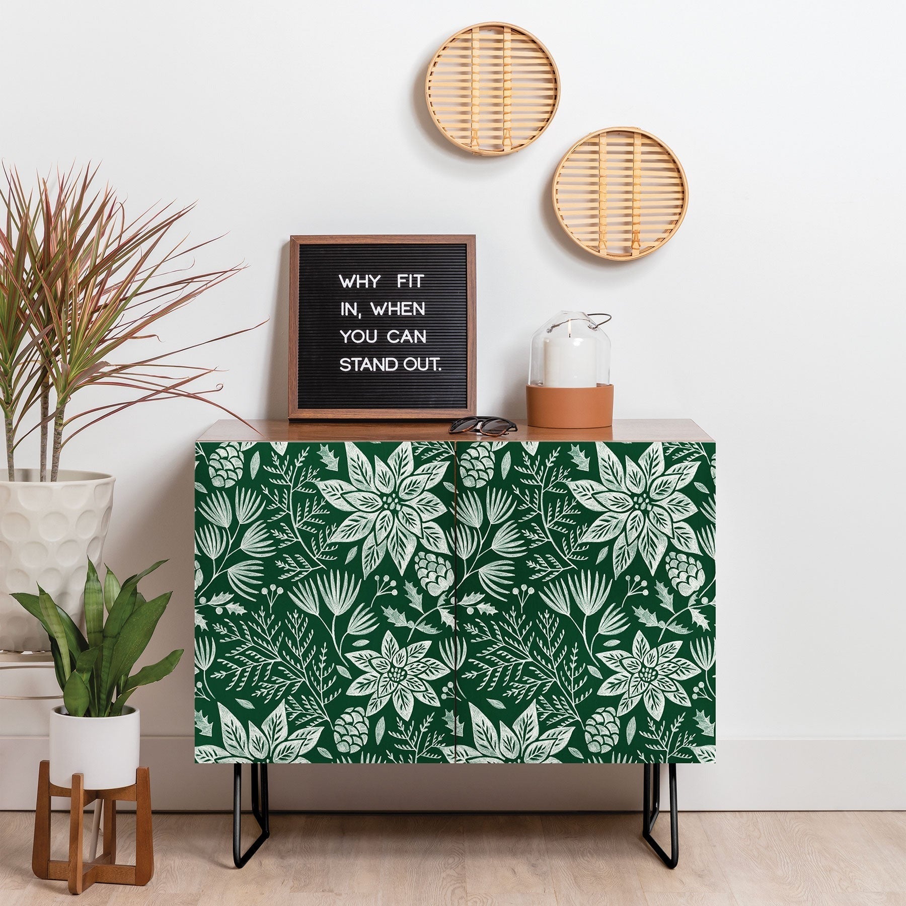 Pimlada Phuapradit Christmas Poinsettia Credenza