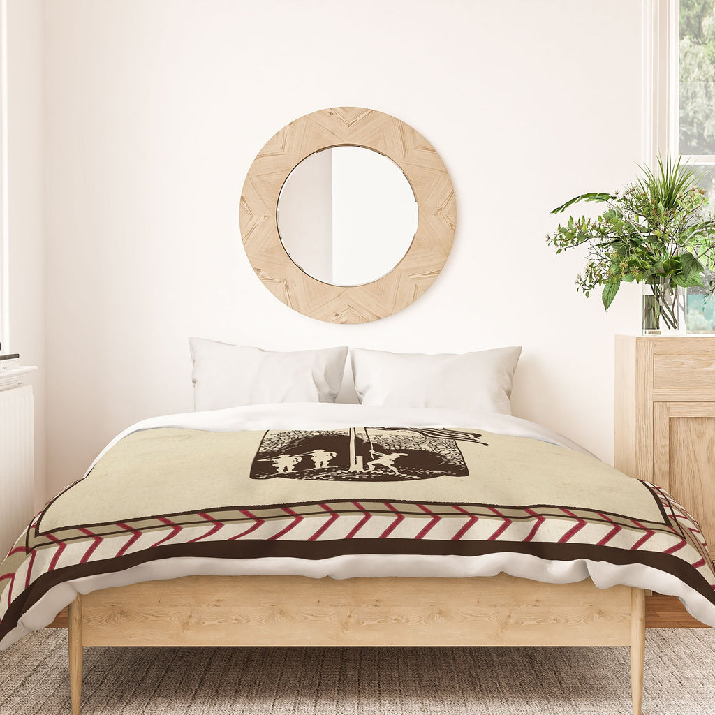 DENY Designs Flag Raisers Striped Square Duvet Cover