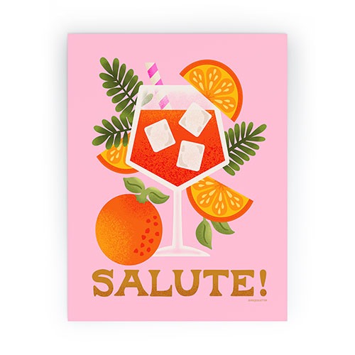 Jessica Molina Orange Spritz Mini Art Print