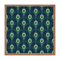 Design by Spark Peacock Deco Feathers Square Tray
