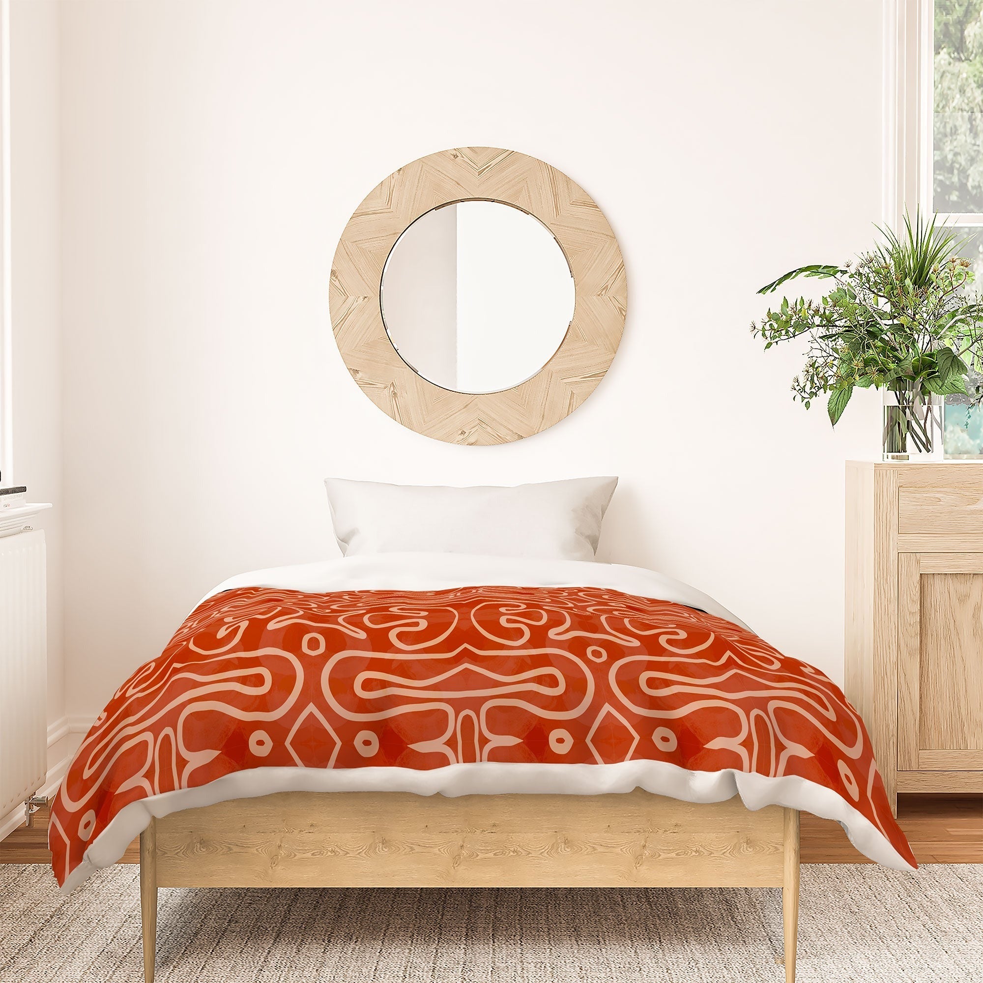 Mirimo Venexiana Burnt Orange Duvet Cover