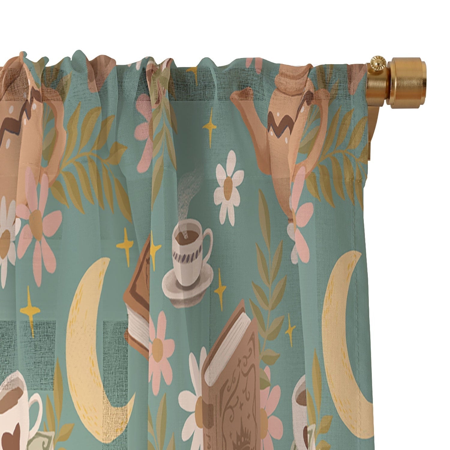 Avenie Moonlit Reading Nook I Sheer Non Repeat