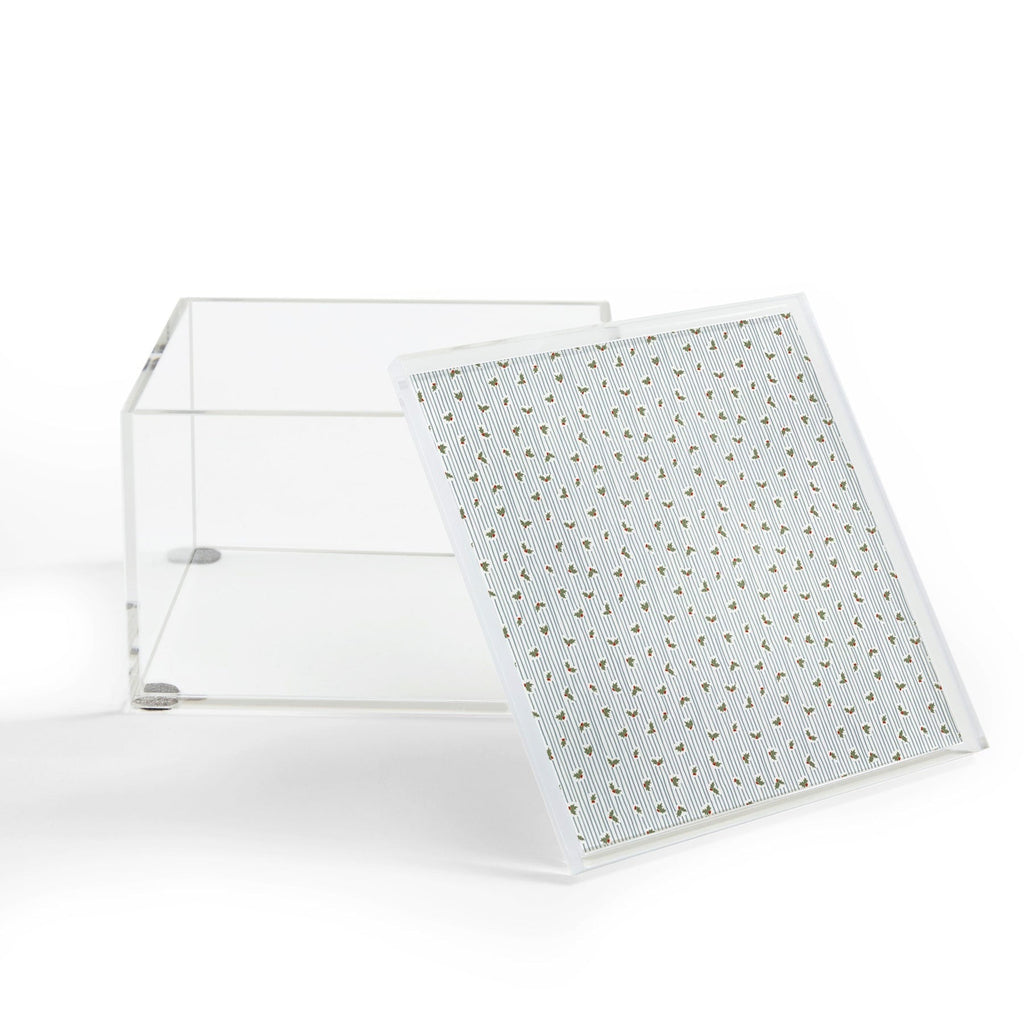 CoastL Studio Hand Drawn Holly Stripe Acrylic Box